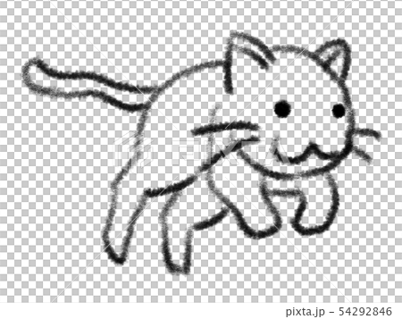 插图素材: 猫可爱的跳跃图标 查看全部