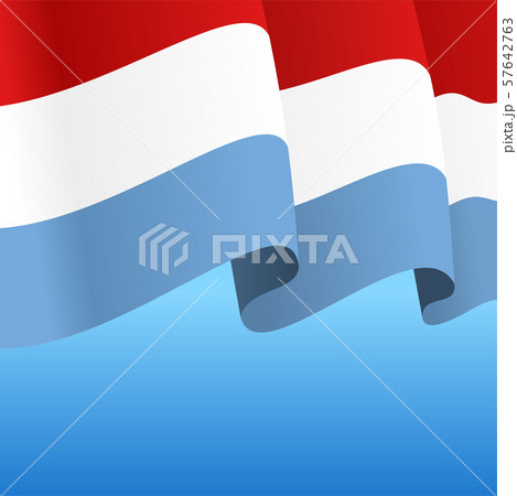 Luxembourg flag wavy abstract background のイラスト素材 57642763 PIXTA