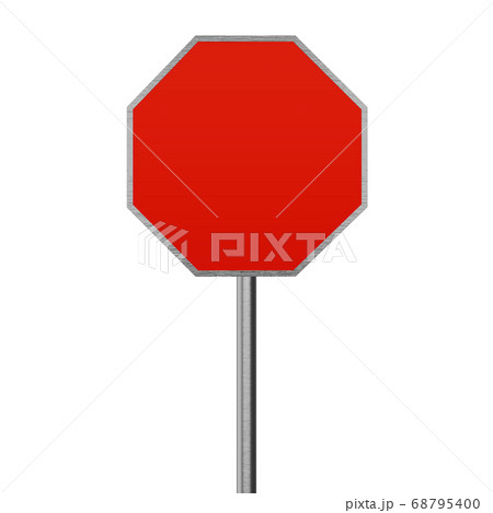 Stop Roadsign Blank Space Copy Space のイラスト素材 68795400 PIXTA