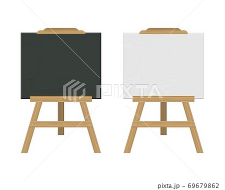 Blackboard Easel Vector Illustration Isolated Pixta