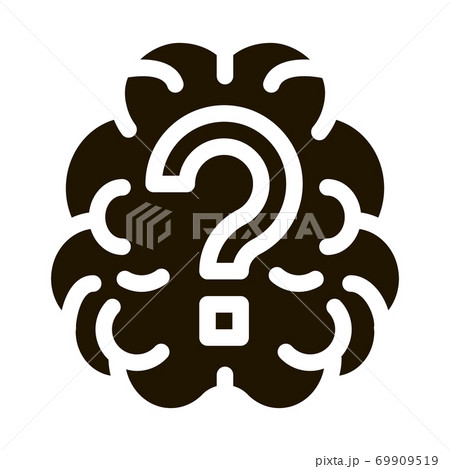 Brain And Question Mark Icon Illustrationのイラスト素材 69909519 PIXTA