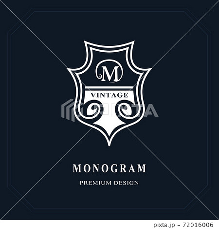 Geometric Monogram Logo Abstract Vector Pixta