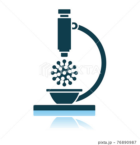 Research Coronavirus By Microscope Iconのイラスト素材 76890987 PIXTA