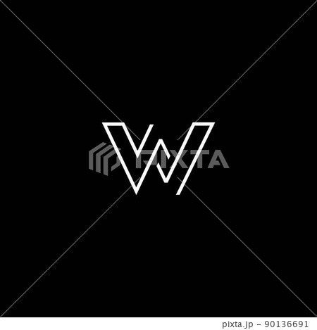 The Initials W Logo Is Simple And Modern Pixta