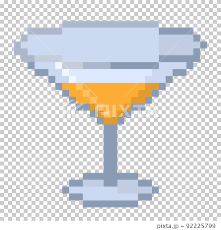 Cocktail Pixel Illustration Stock Illustration Pixta