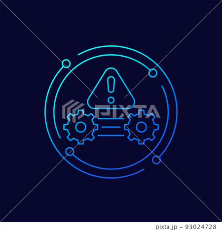 error in process or operations line vector iconのイラスト素材 93024728 PIXTA