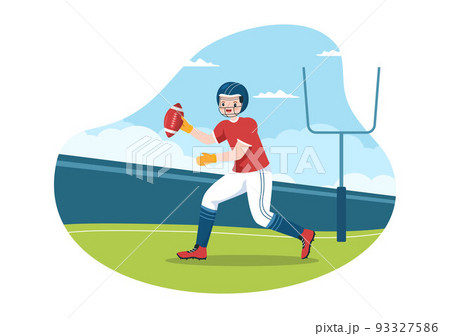 American Football Sports Player With The Game Pixta