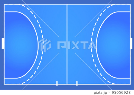 Handball court vectorのイラスト素材 95056928 PIXTA