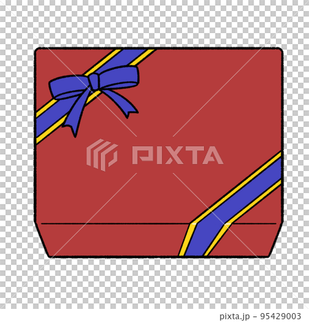 Gift Wrapped With Ribbon Stock Illustration 95429003 PIXTA