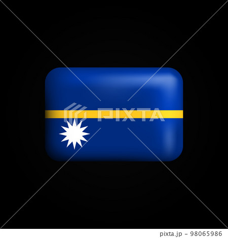 Nauru Flag 3D Icon National Flag of Nauruのイラスト素材 98065986 PIXTA