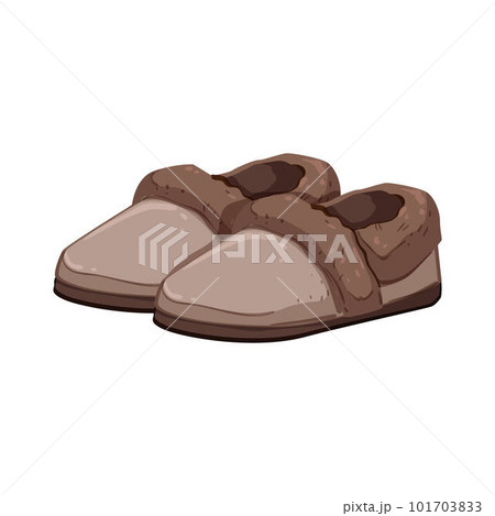 Cozy Woman Slippers Cartoon Vector Illustration Pixta