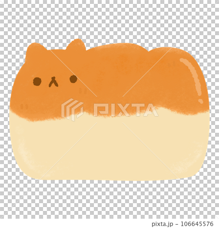 Bread bun cat kawaii cute sweet dessertのイラスト素材 106645576 PIXTA