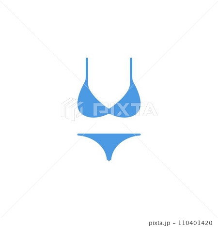 Swimsuits Or Bikini Icon Isolated On White Pixta