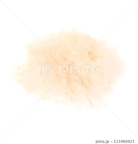 Abstract beige watercolor stain isolated on のイラスト素材 113460925 PIXTA