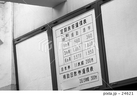 さよなら玉電・定期旅客運賃表 東急玉川線渋谷駅にて 昭和44年の写真