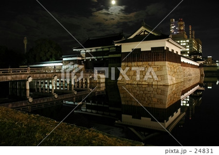 広島城　二の丸(夜景) 24831