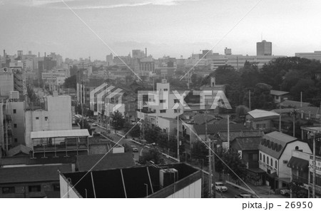 原宿・　表参道、明治通りとの交差点　昭和44年8月 26950