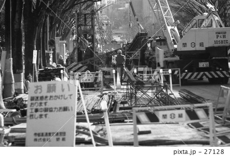 原宿・表参道　地下鉄千代田線新設工事　昭和44年12月 27128