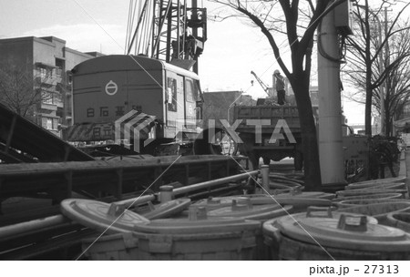 原宿・表参道　地下鉄千代田線新設工事　昭和44年12月 27313