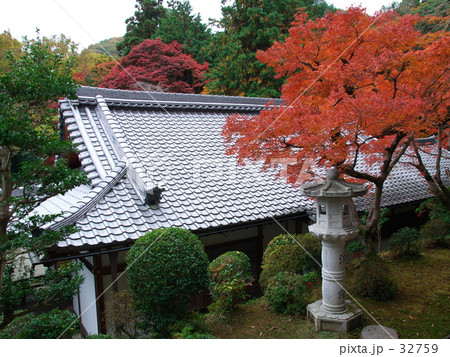 京都　光明寺の紅葉 32759