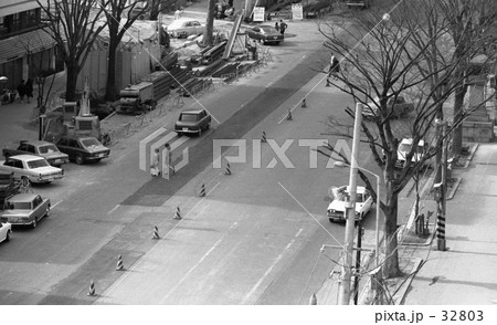 原宿・表参道　地下鉄千代田線新設工事　昭和45年2月　 32803