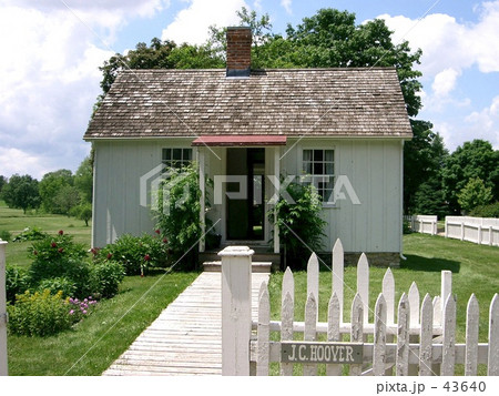 アメリカ　フーバー大統領生家 43640