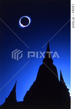 アユタヤ遺跡と黒い太陽 アユタヤ遺跡と黒い太陽 48067