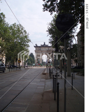 ミラノの街並み～平和の門～ 54369