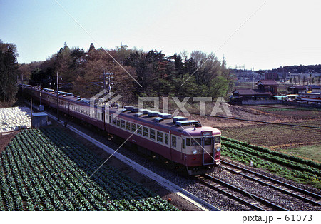 Jnr 急行 まつしま6号 1106m 東北本線の写真素材