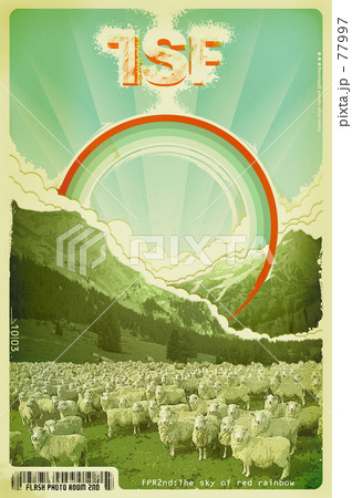 The sky of red rainbow 77997