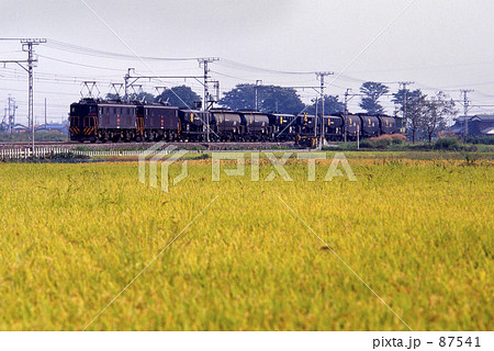 私鉄　東武鉄道・伊勢崎線　重連貨物 87541