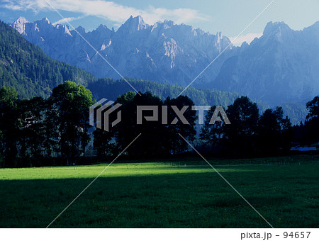 光射す牧草地 94657