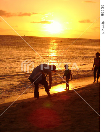 ワイキキの夕日 ワイキキの夕日 99559