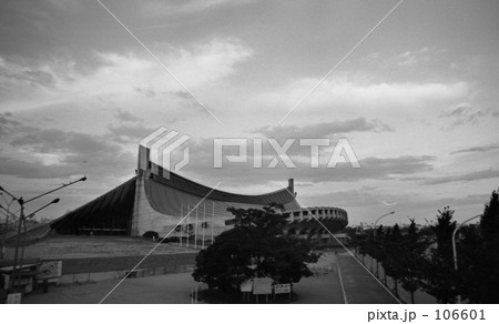 原宿・早朝の代々木競技場 1970-昭和45年 原宿・早朝の代々木競技場 1970-昭和45年 106601