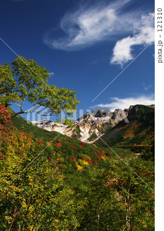 十勝岳の紅葉 121310