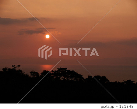 錦江湾の夕景 121348