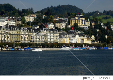 スイス・ルツェルンの街並－4 124591