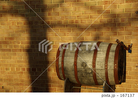 酒樽と壁 酒樽と壁 167137