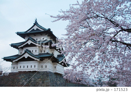 春の弘前城 171523