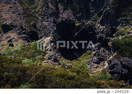 岩木山 鳥海山噴火口の写真素材 43