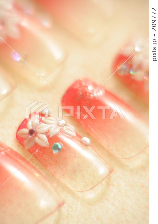 ネイルチップピンク（縦） 209772