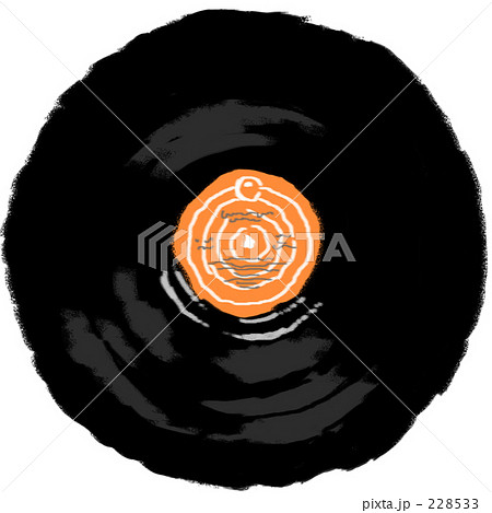 レコード Lp 手描きのイラスト素材