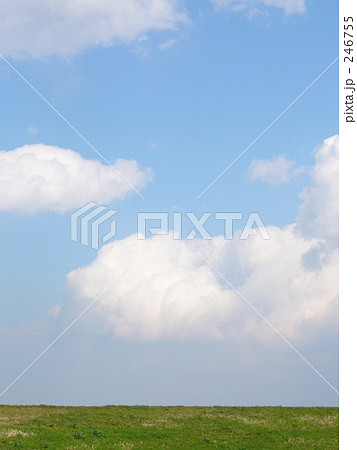 地平線と青空（たて）１ 246755