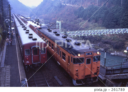 国鉄・山陰本線　保津峡駅　 昭和56年 261789