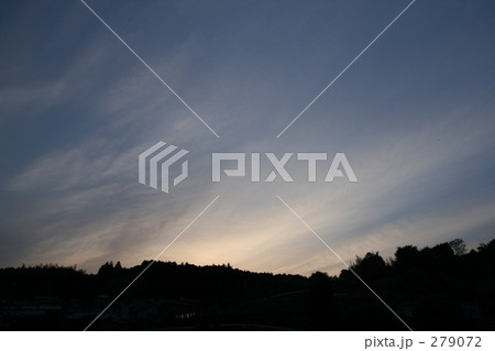 里山の日暮れ 279072