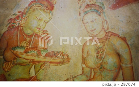 シ―ギリヤ　壁画　sigiriya 297074