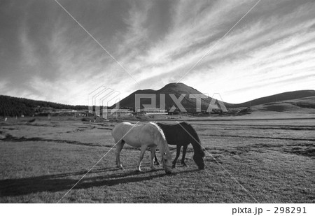 昭和の風景・阿蘇にて　昭和47年　 298291