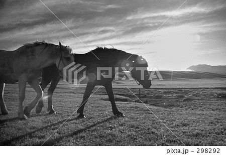 昭和の風景・阿蘇にて　昭和47年 298292