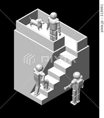 不可能な建物のイラスト素材 3161