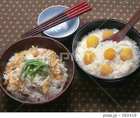 加薬ご飯と栗ご飯 383419